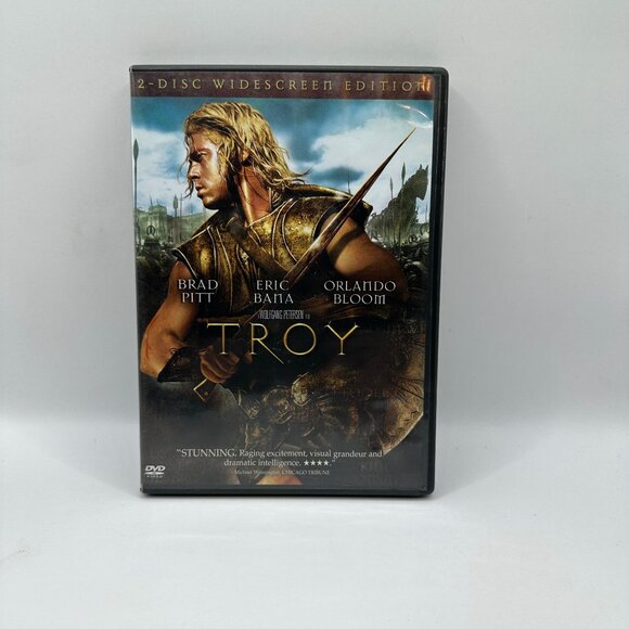 Troy DVD 2004 2 Disc Widescreen Edition Brad Pitt Eric Bana Orlando Bloom Warner - Picture 1 of 4